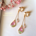 ≪再販≫春、さくら咲くイヤリング／ピアス