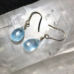 Aquamarine. 天然石アクアマリンピアス③