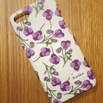 iPhone全機種/各種スマホ対応 名入れできます♡リバティ Ros/紫色 カバー
