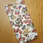 ✳︎送料無料✳︎iPhone全機種/各種スマホ対応 名入れできます♡リバティ Nancy Ann/レッド&イエロー