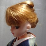 【sami0205様お取置き】リカちゃん　着物　振袖　ネイビー・花柄