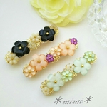 755＊rairai＊♡サービス価格♡春めくフラワーバレッタ