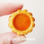 グラスクッキー アプリコット ブローチ