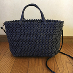 【suwan759m様ご注文品】 花結びのデカショルダー（黒）