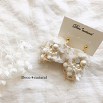 アンティークレースとビジューイヤリング＊