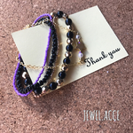 5連ブレス summerアクセ じゃらじゃらパープル