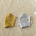 大人用4重ガーゼ立体マスク２枚セット#フラワーポート#2サイズ展開