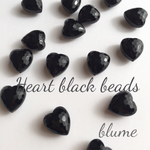 数量限定【ビーズ】 Heart  black beads