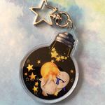 星屑電球アクリルキーホルダー・白