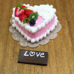 ミニチュア♡ハート型ケーキ