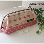 受注制作《入学・新学期》大容量＊ラミネートワイヤーペンケース・マカロン