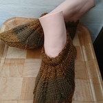 (大きめ)あさ婆ちゃんの　ぽっかぽか靴下カバー(222)