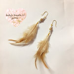 羽のピアス no.1