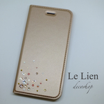 iPhone8/7 ローズゴールド手帳デコケース