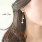 pair♢コットンパールピアス