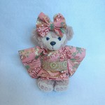 【新入荷】シェリーメイ(ストラップ)浴衣 着物  ピンク色金色ライン 和柄