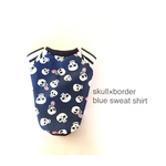 【受注製作】ブルー＊skull×border