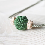 組紐 Ball necklace　「HANAMIZUKI～私の思いを受け止めて～」