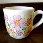 ★SALE 4320→3456円！★本藤千寿＊お花のマグカップ お花畑