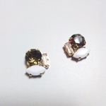 カーキビジューpierce&earring