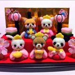 ●お雛祭りセット☆透明ケース付き☆