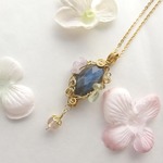 春らしく♪ラブラドライトネックレス