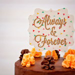 Always and Forever ケーキトッパー　