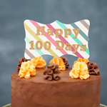 Happy 100 Days ケーキトッパー　