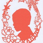 ☆和風　アンティーク切り絵　オーダーメイド　似顔絵☆