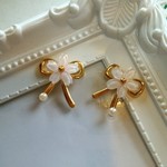 桜とリボンのピアス  🌸