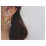 【最終販売】クリアー◇かすみ草とワイヤーのARTピアス◇◇