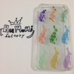 iPhone 5.5s クリアケース 彩~rabbit