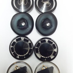 15ｍｍ◇10個入◇　ブラック　ペアアソート春夏ボタン