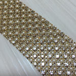 リボンセンターパーツ☆ラインストーン☆パール