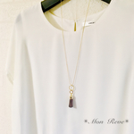 選べる twin circle＆tassel* ロングネックレス