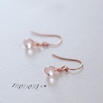 k14gf しずくピアス ローズ