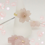 氷砂糖みたいな桜リング