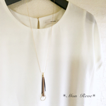 circle＆ribbon* ロングネックレス