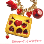 (再販！)ラブレター♡ベリーパイのバッグチャーム