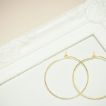 【送料無料】フープピアス ゴールド 20個 10ペア 直径30mm パーツ 素材 材料