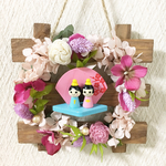 ひな祭り☆プリザーブドの壁掛け