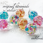 【送料無料】14mm♡手毬のような耳かざりイヤリング/ピアス