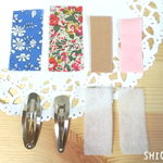 【送料無料】リバティ・ヘアピン（パッチンどめ）手作りキット