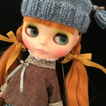 ＊Mitten＊outfit <C>+三角衿ショートコート・ブルー