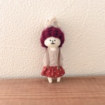 Ruhako サスペンダー付きスカートのぼんぼりさんM