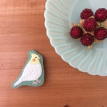 なむりんさん専用ページ＊オカメインコの刺繍ブローチ