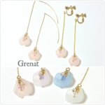 【全3種】桜茶のピアス