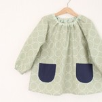 size 100　スモック　スモークグリーン