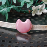 桜色のネコさん帯留め