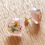 〈送料無料〉ドライフラワー ピアス ❁°.